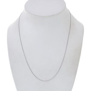 Vintage Sterling Silver 925 1.1mm Chain Link Necklace 18"